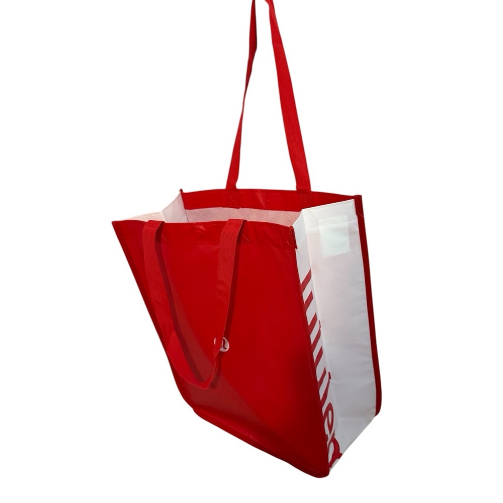 Lululemon Athletica Red and White Reusable Bag - Picture 2 of 8